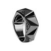Star Wars Darth Vader Ring with .20 Carat TW of Diamonds and Onyx in Sterling Silver