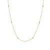 15″-16″ Sierra Beaded Choker Necklace in 10kt Yellow Gold
