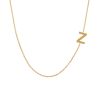 16″-18″ Initial Z Necklace in 10kt Yellow Gold