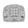 Engagement Ring with 3.00 Carat TW of Diamonds in 14kt White Gold