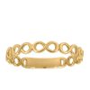 Everyday Stacking Infinity Ring in 10kt Yellow Gold
