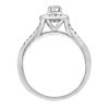 Halo Engagement Ring Set with .50 Carat TW of Diamonds in 10kt White Gold
