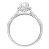 Fire of the North Engagement Ring with 1.00 Carat TW of Diamonds in 18kt White Gold