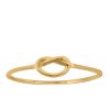 Everyday Stacking Love Knot Ring in 10kt Yellow Gold