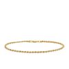 7.5″ 2mm Rope Chain Bracelet in 10kt Yellow Gold