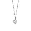 15″-17″ Kinley Necklace with Cubic Zirconia in 10kt White Gold
