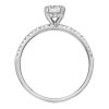 Northern Facet Ideal Cut Engagement Ring with .62 Carat TW of Diamonds in 18kt White Gold
