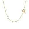 16″-18″ Initial Q Necklace in 10kt Yellow Gold
