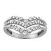 Chevron Ring with .50 Carat of Diamonds in 10kt White Gold
