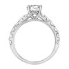 Engagement Ring with 1.84 Carat TW of Diamonds In 18kt White Gold
