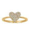Heart Ring with .20 Carat TW of Diamonds in 10kt Yellow Gold
