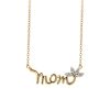 Mom Necklace with .10 Carat TW of Diamonds in 10kt Yellow Gold