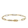 7.5″ Layla Paper Clip Bracelet with .50 Carat TW of Diamonds in 10kt Yellow Gold