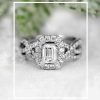 Bridal Set with 1.50 Carat TW of Diamonds In 14kt White Gold