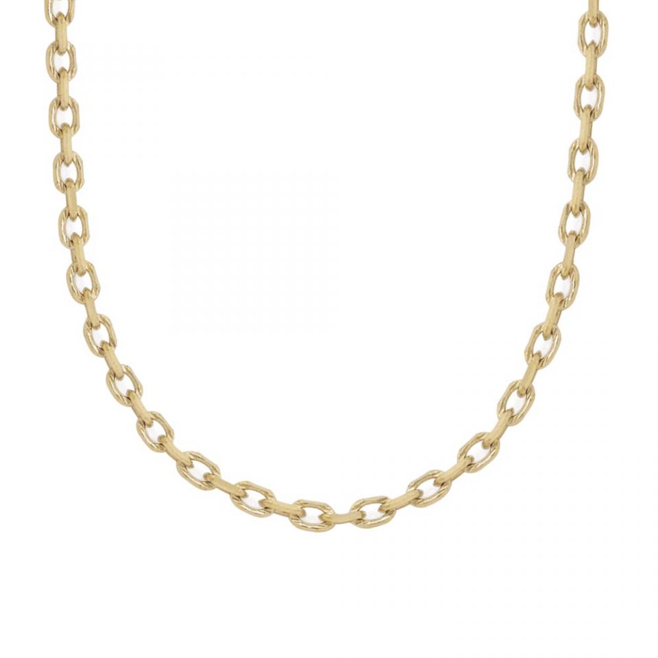 18k Yellow Gold Cable Chain (1.10 mm)