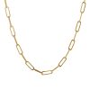 18″ Layla Cable Link Paperclip Chain Necklace in 10kt Yellow Gold