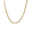 18″ Medium 3.9MM Layla Cable Link Paperclip Chain Necklace in 10kt Yellow Gold
