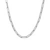 18″ Medium 3.9MM Layla Cable Link Paperclip Chain Necklace in Sterling Silver