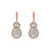 Avery Earrings with .50 Carat TW of Diamonds in 10kt Rose Gold