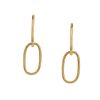 Oval Double Link Earrings in 10kt Yellow Gold
