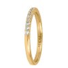 Eternal 1.5mm Pave Wedding Ring with .25 Carat TW of Diamonds in 18kt Yellow Gold