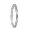 Eternal 1.5mm Pave Wedding Ring with .25 Carat TW of Diamonds in 18kt White Gold