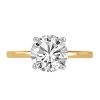Eternal Icon Round Solitaire Engagement Ring with 2.10 Carat TW of Diamonds in 18kt Yellow Gold
