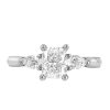 Eternal Trilogy 3 Stone Engagement Ring with 1.36 Carat TW of Diamonds in 18kt White Gold