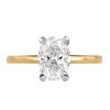Eternal Icon Oval Solitaire Engagement Ring with 1.63 Carat TW of Diamonds in 18kt Yellow Gold