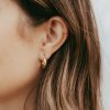 Hailey Weightless 17MM Hoop Earrings in 10kt White Gold