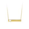 18″ 10KT Yellow Gold Engravable Nameplate Necklace