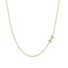 16″-18″ Initial I Necklace in 10kt Yellow Gold