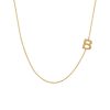 16″-18″ Initial B Necklace in 10kt Yellow Gold