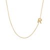 16″-18″ Initial R Necklace in 10kt Yellow Gold