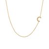 16″-18″ Initial C Necklace in 10kt Yellow Gold
