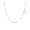 16″-18″ Initial H Necklace in 10kt Yellow Gold