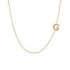 16″-18″ Initial G Necklace in 10kt Yellow Gold