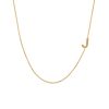 16″-18″ Initial J Necklace in 10kt Yellow Gold