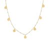 15″+2″ Cosmic Necklace  in 10kt Yellow Gold