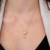 Enchanted Disney Belle Pendant with .07 Carat TW of Diamonds in 10kt Rose Gold with Chain