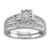 Bridal Set with .50 Carat TW of Diamonds in 10kt White Gold