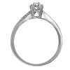 Engagement Ring with .07 Carat TW of Diamonds In 10kt White Gold