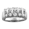 Ring with 1.00 Carat TW of Diamonds in 14kt White Gold