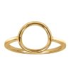 Circle O Ring in 10kt Yellow Gold
