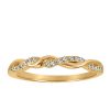 Fire of the North Matching Wedding Ring with .14 Carat TW of Diamonds in 14kt Yellow Gold