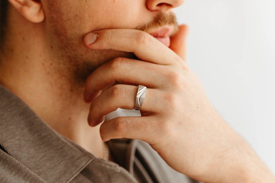Mens Gold Diamond Ring