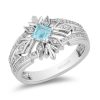 Enchanted Disney Elsa Ring with .25 Carat TW of Diamonds in Silver