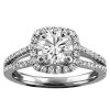 Fire of the North Engagement Ring with 1.00 Carat TW of Diamonds in 18kt White Gold