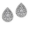 Earrings with .60 Carat TW of Diamonds in 14kt White Gold