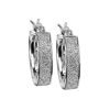 Sparkle Hoop earrings in Sterling Silver